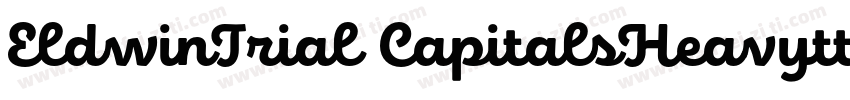 EldwinTrial CapitalsHeavyttf字体转换